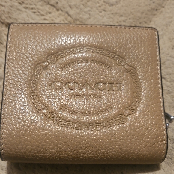 Coach Chestnut Leather Card Holder - Picture 6 of 6